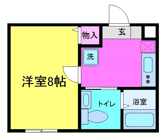ブライトハイムA棟の間取り