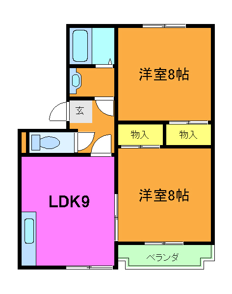 ハイコーポＦＵＪＩＴＡの間取り