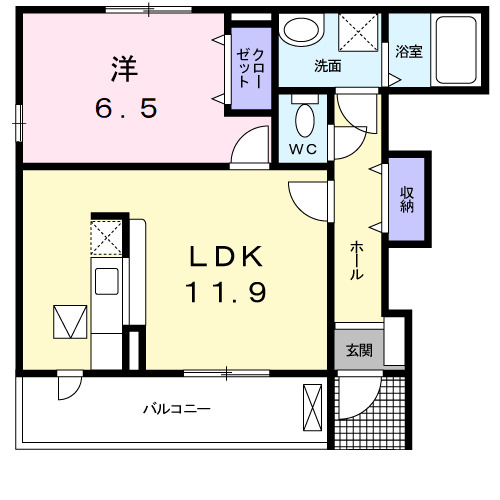 フォレスト・ケイ 参番館の間取り