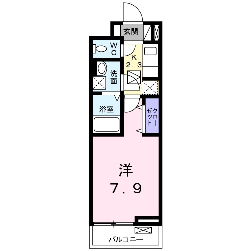 サンリット大工町Ⅲの間取り