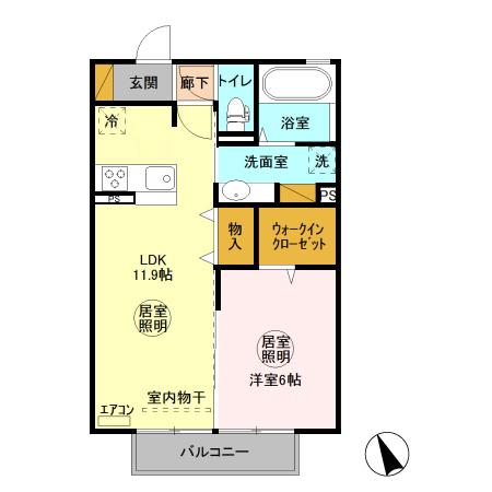 Dーroom赤塚 Bの間取り