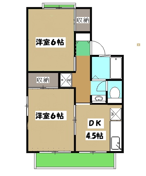 セジュール桂徳の間取り