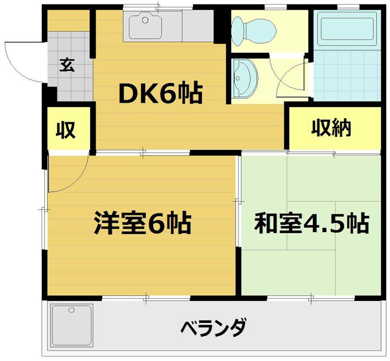 メゾン嵯峨の道の間取り