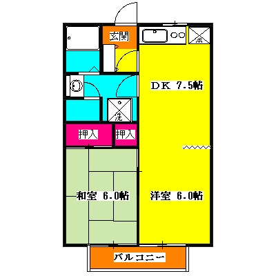 パールガーデン川越Cの間取り