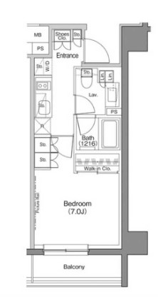 ザ・パークハビオ神楽坂香月・108号室の間取り