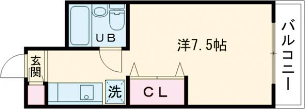ヤングヴィレッジ嵯峨の間取り