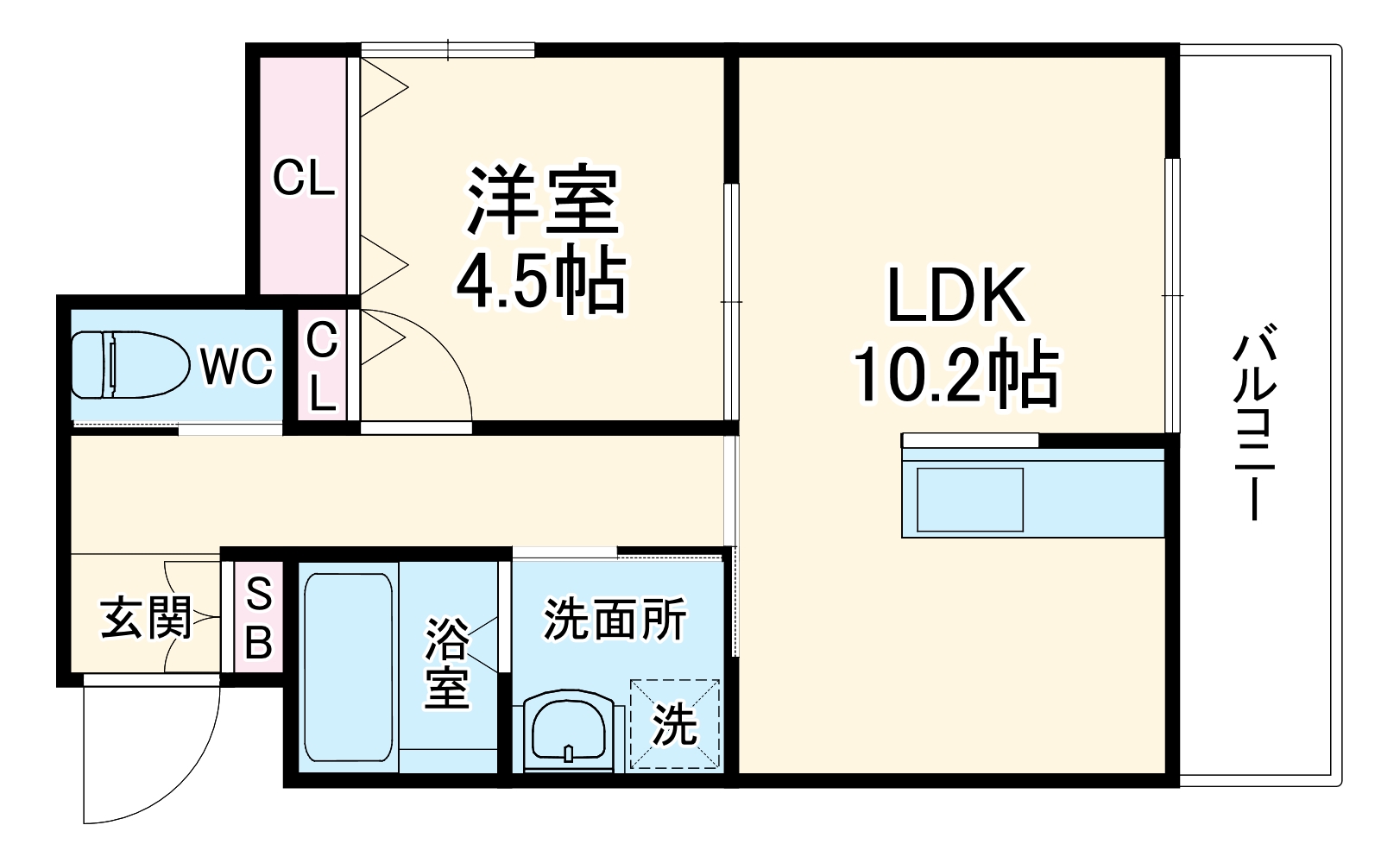 シャルレ14番館の間取り