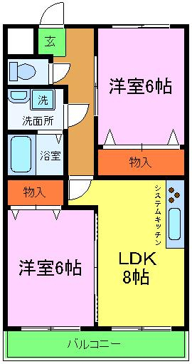 エザンス豊田の間取り