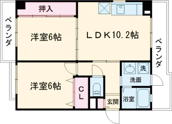 グランベール桂5番館の間取り