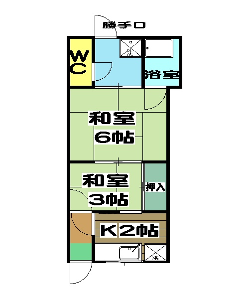 清和荘の間取り