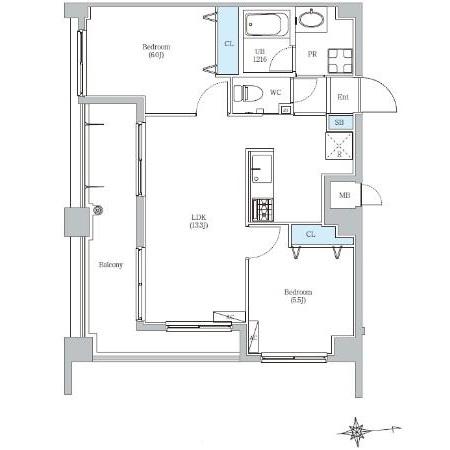 カスタリア壬生の間取り