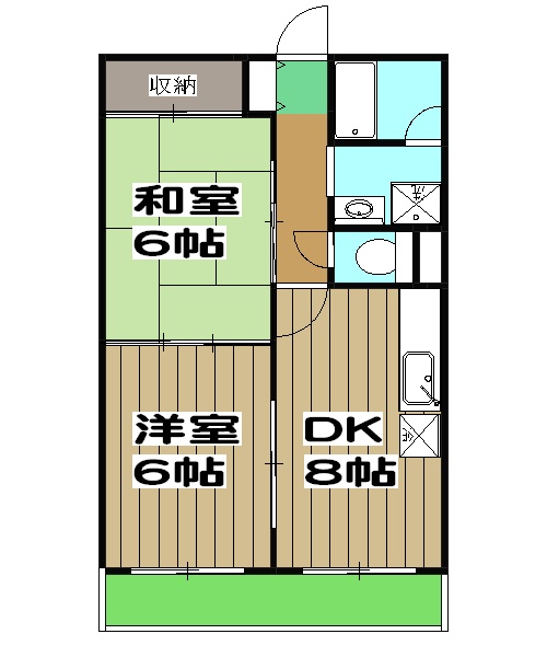 嵐山グリーンハイツの間取り