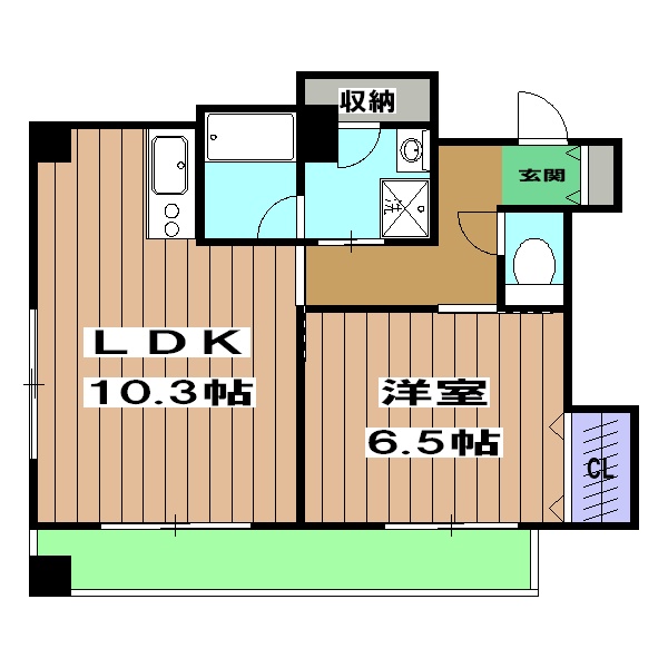 South Westの間取り