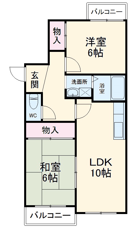 パラシオン蘭の間取り