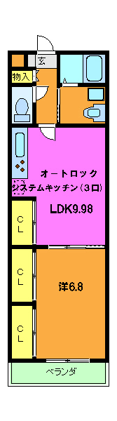 キャトルセゾン嵐山の間取り