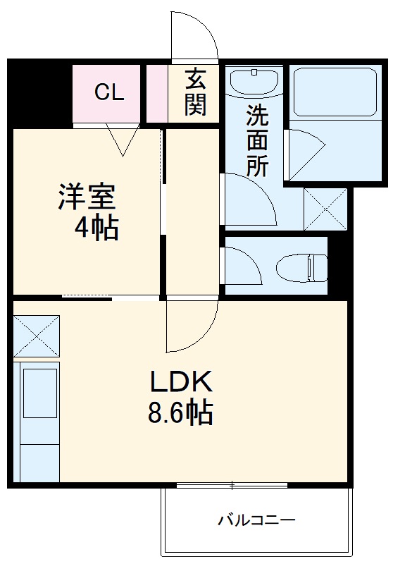 フォース桂の間取り
