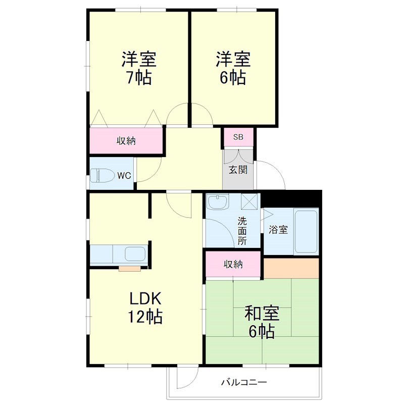 M彦尾平の間取り