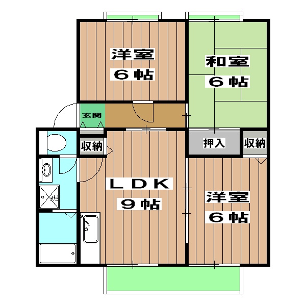 ミネアポリスの間取り