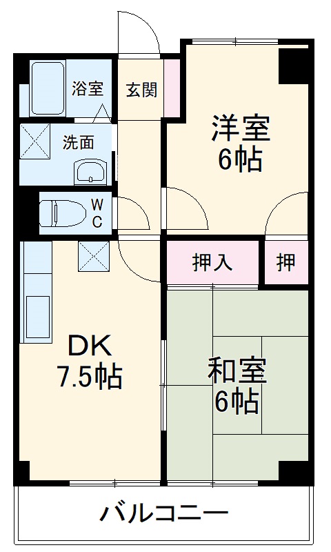 プェネリジェール西五条Ⅱの間取り