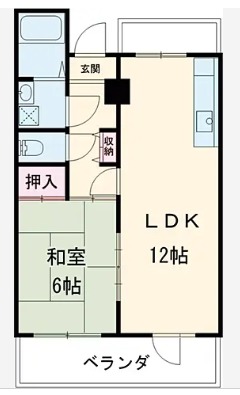 藤の木ハイツ第二棟の間取り