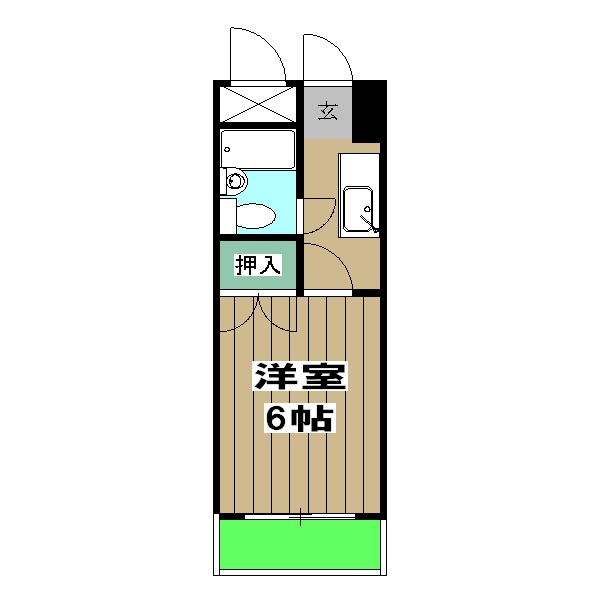 ピエスあさのBの間取り