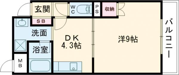 セントポーリア嵯峨野清水町の間取り