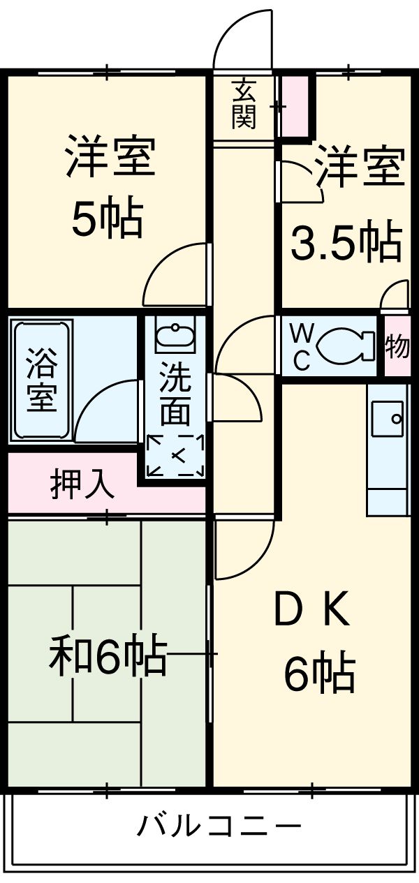 アメニティプラザAの間取り
