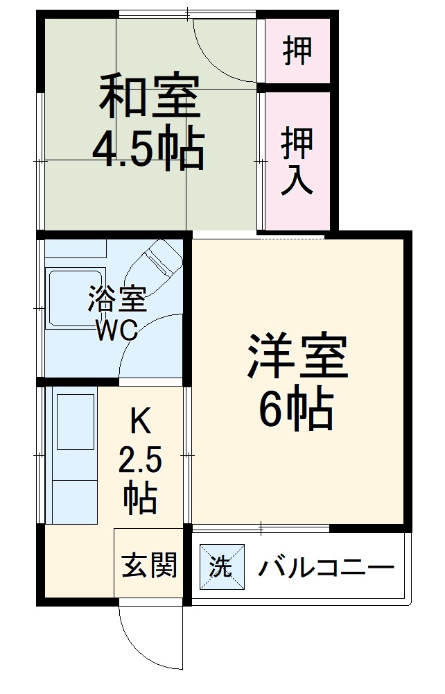 ハイツ渡辺の間取り