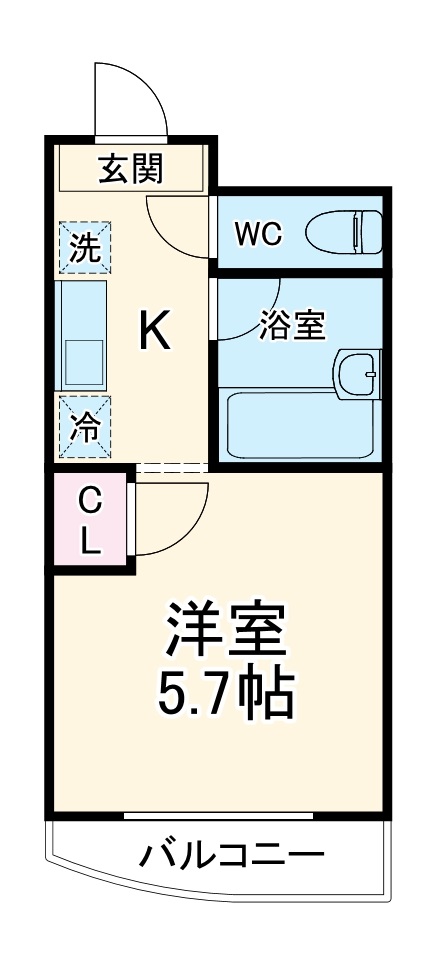 エクシード西院Ⅱの間取り