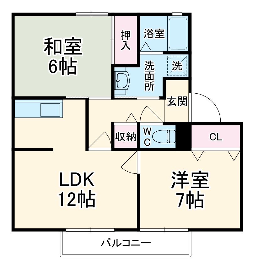 ヴィラ大覚苑の間取り