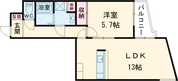 カサグランデ嵯峨野の間取り