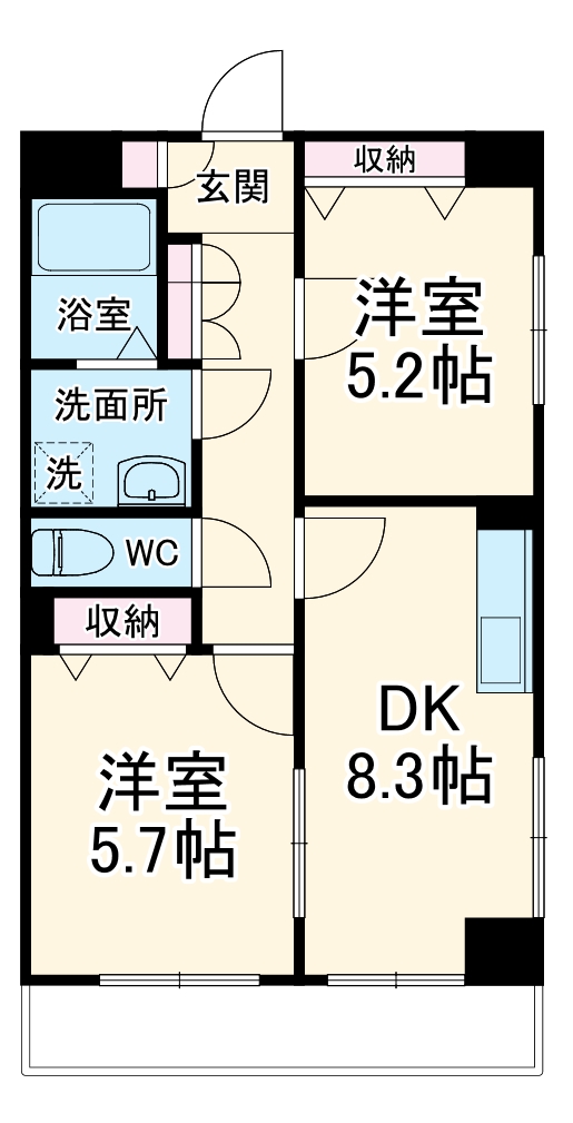 ラポールTNSの間取り