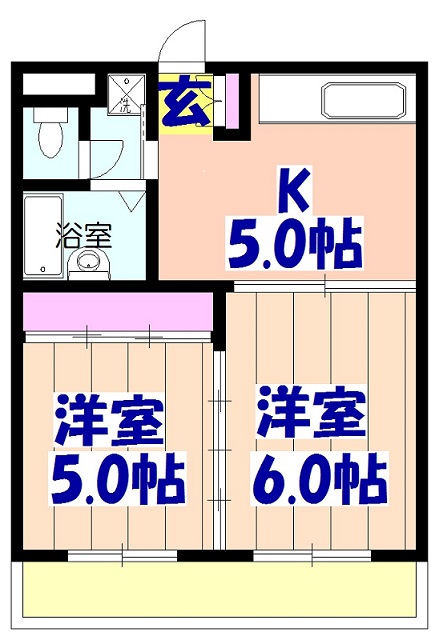 エステートマリンの間取り
