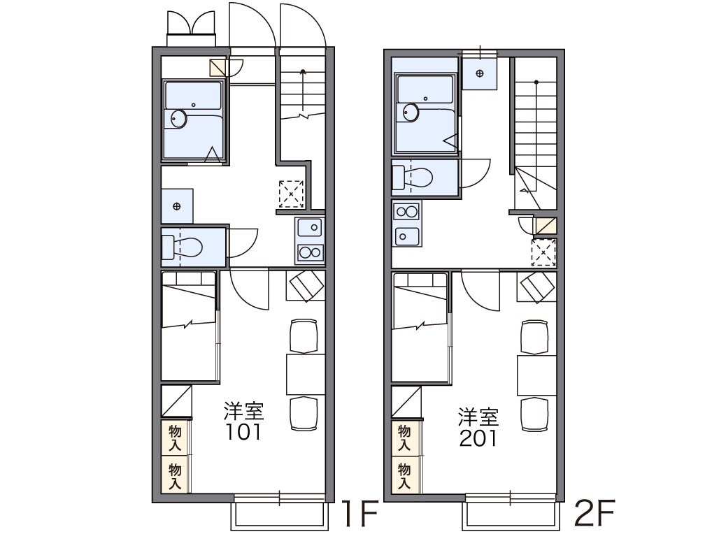レオパレスセットゥイーリスの間取り