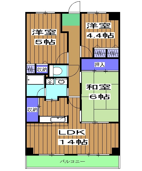 ラフィネ西京極の間取り