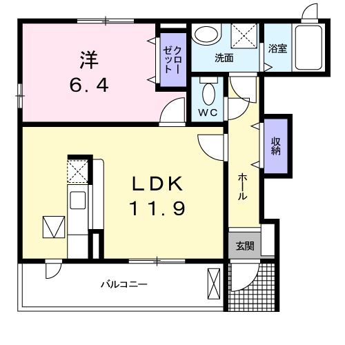 ここるガーデンの間取り