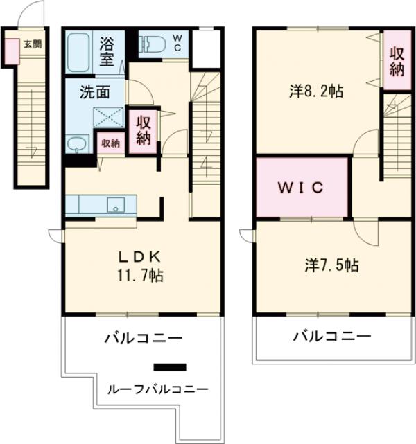 カリオン Cの間取り