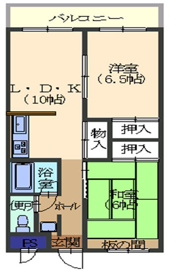 第一磯屋敷マンションの間取り