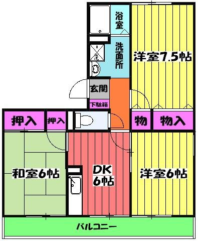 パークハウス 1番館の間取り