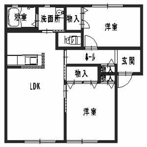 ディアス二色ノ浜の間取り