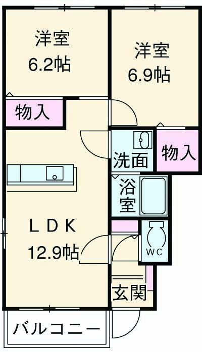 ソレアードの間取り