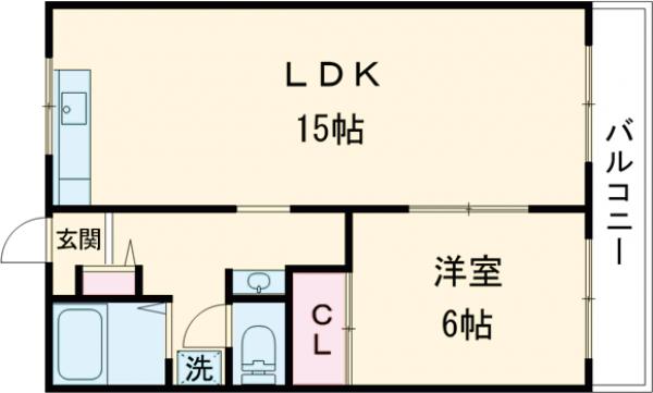 メゾンドタカの間取り