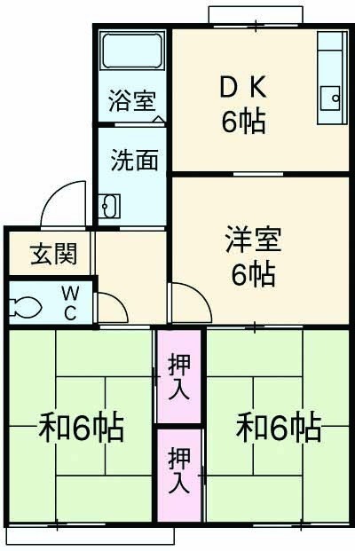 サンパレス宇治の間取り