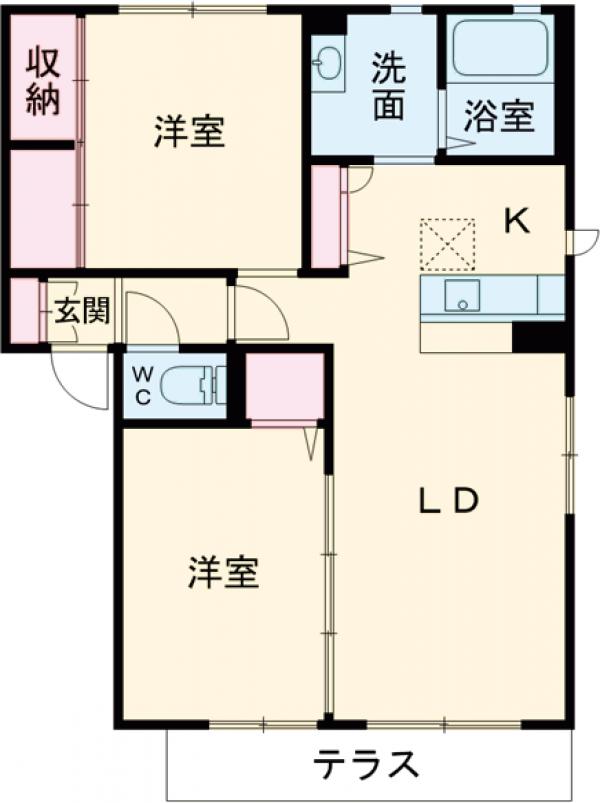 シャーメゾンラパンの間取り