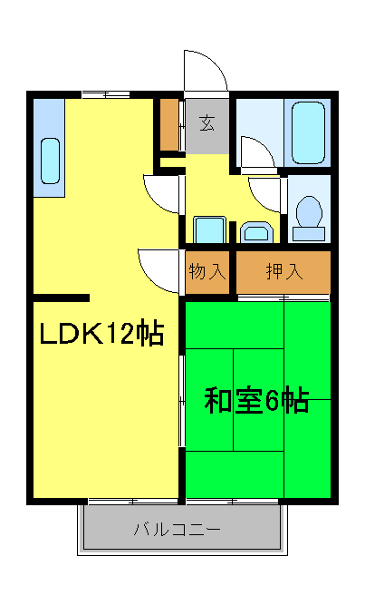アーバンハイツⅢの間取り