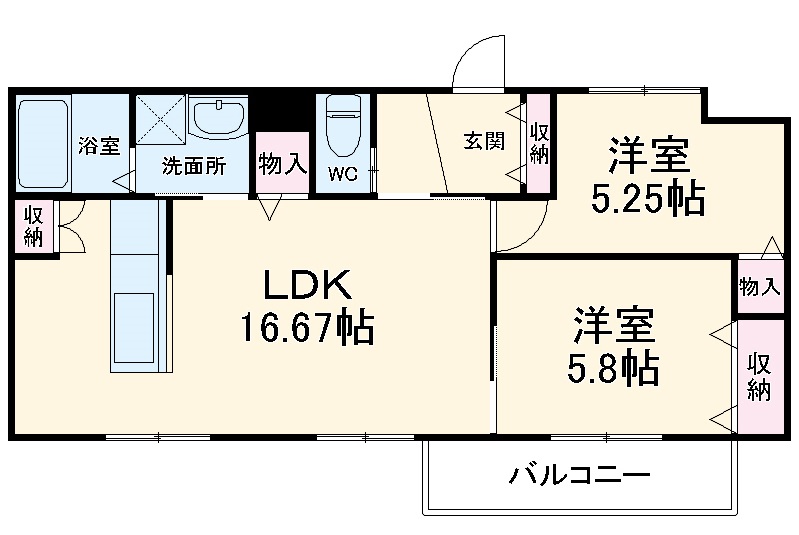 Feliz馬瀬の間取り
