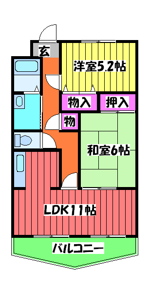 プリモディーネ高石の間取り