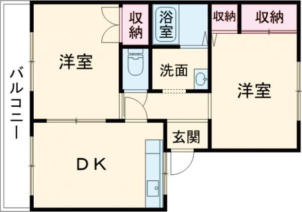 ハイツ菅原C棟の間取り