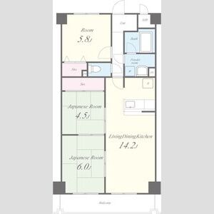 メルベーユ和泉の間取り