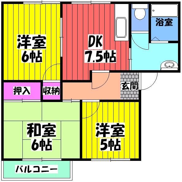 サンメゾンくすの木の間取り